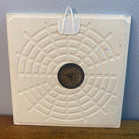 Hand Painted Vintage Ter Steege BV Holland 6" Wall Tile w/ Dutch Windmill - Picture 2 of 7